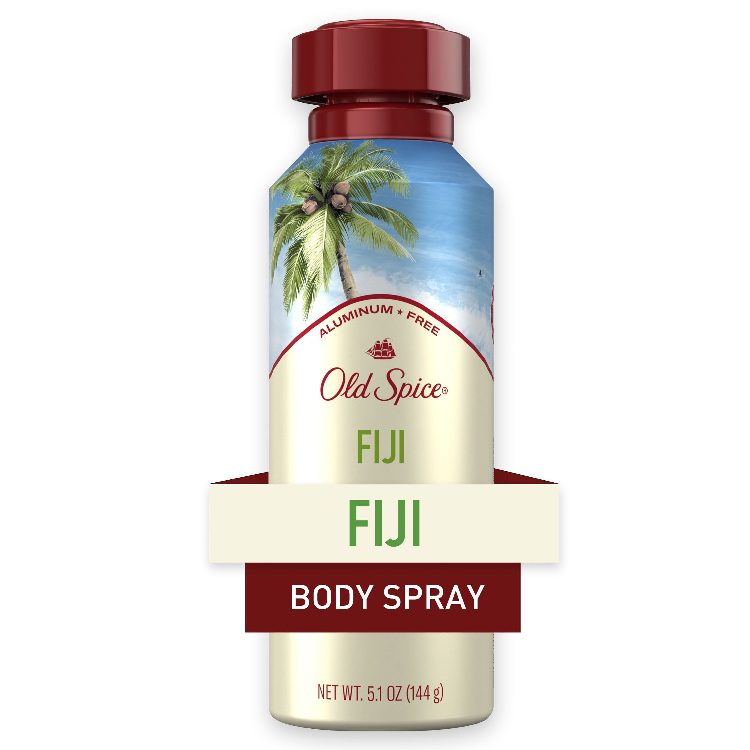 Old Spice Aluminum Free Body Spray for Men, Fiji, 5.1 oz