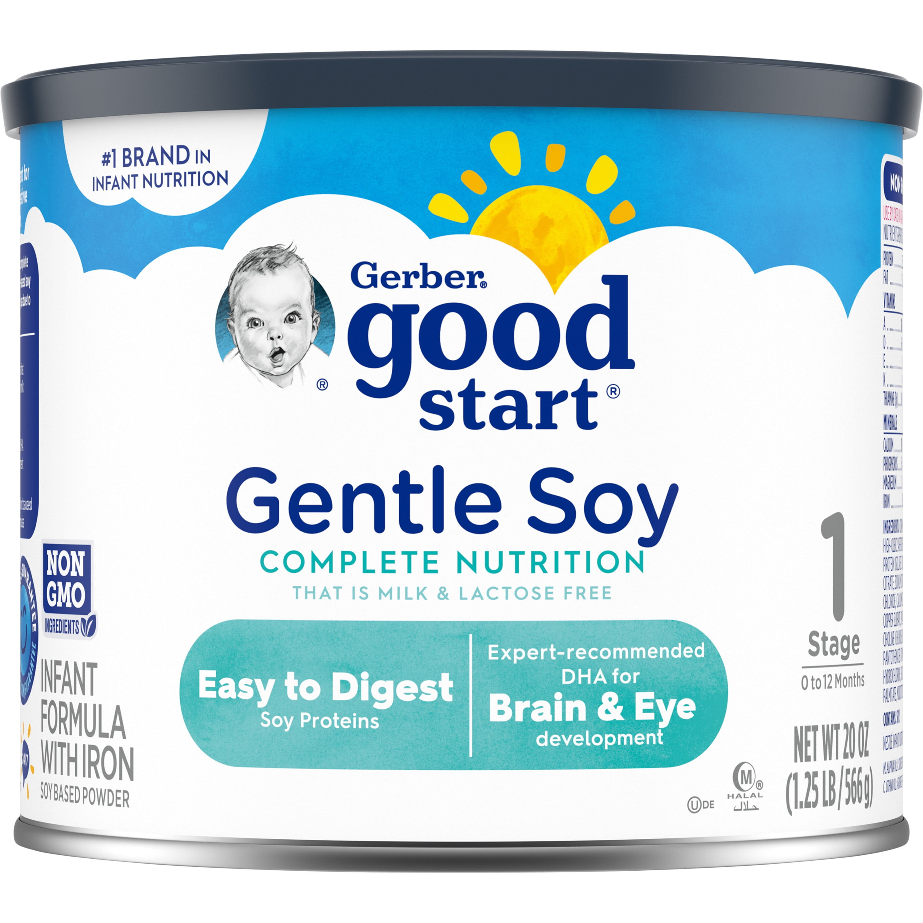 Gerber Good Start Gentle Soy Powder Infant Formula, 20 oz Canister