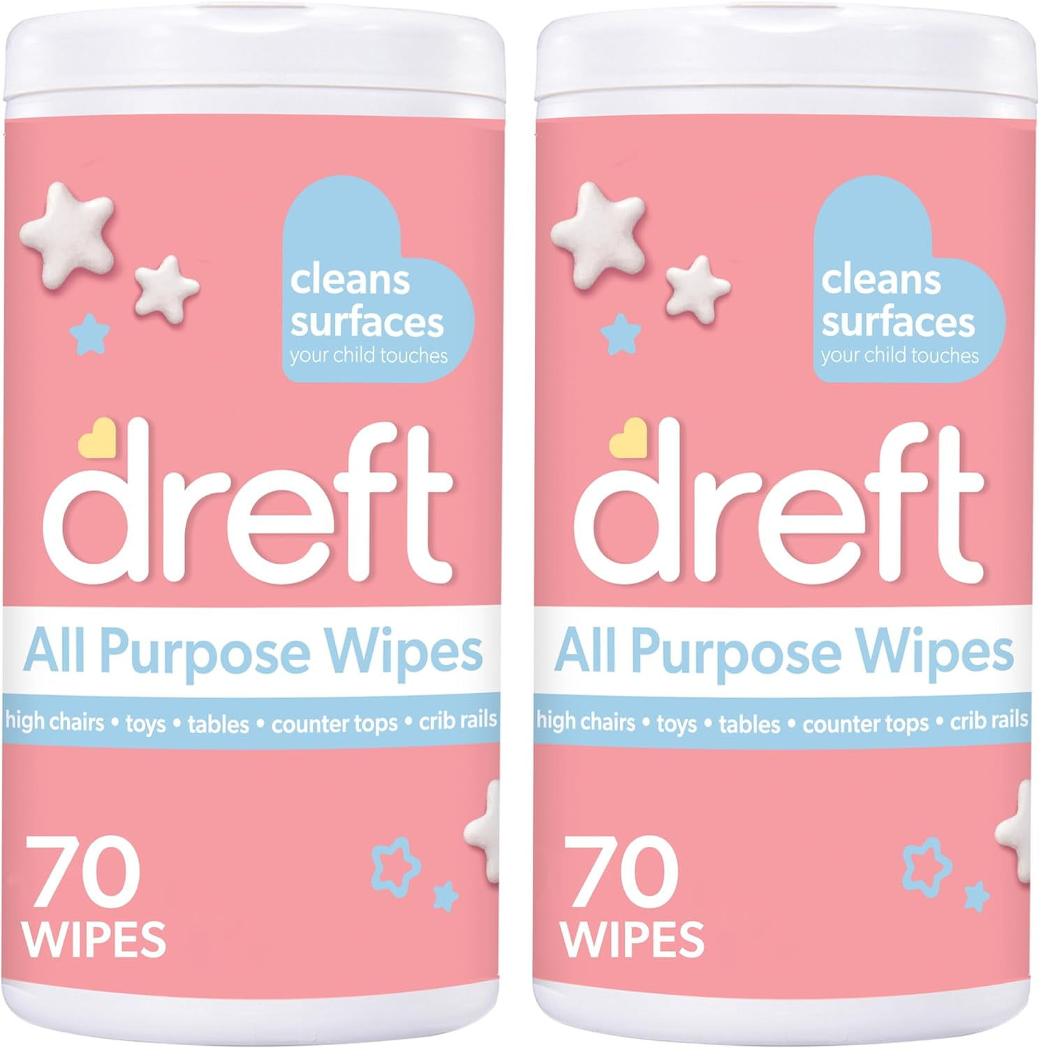 Dreft All Purpose Baby Cleaning Wipes, Formulated with Care, Great for Car Seat