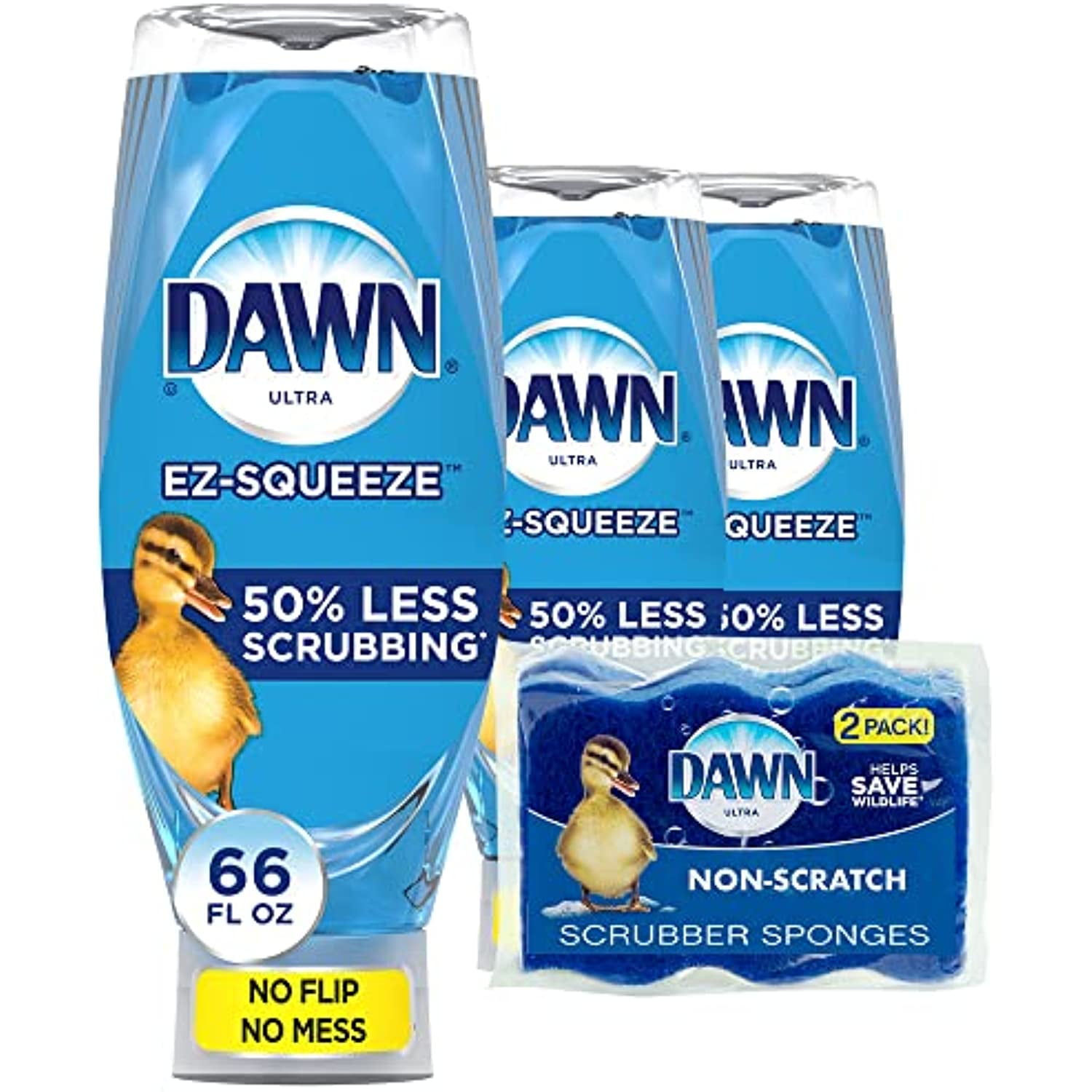 Dawn Ez-Squeeze Ultra Dishwashing Liquid Dish Soap (3-22 Oz Each) + Dawn