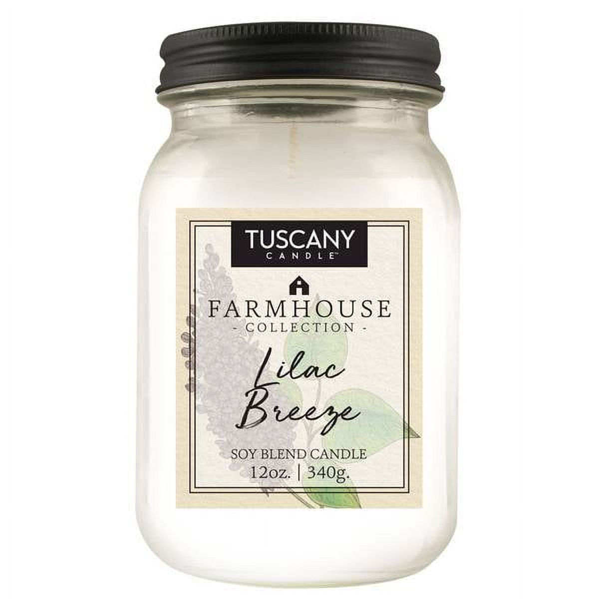 Tuscany Candle 12oz Lilac Breeze Farmhouse Candle