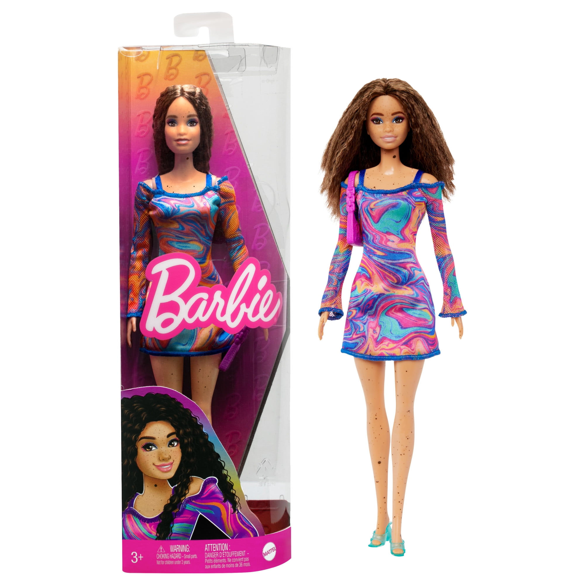 Barbie Fashionistas Doll #206 with Crimped Hair and Freckles