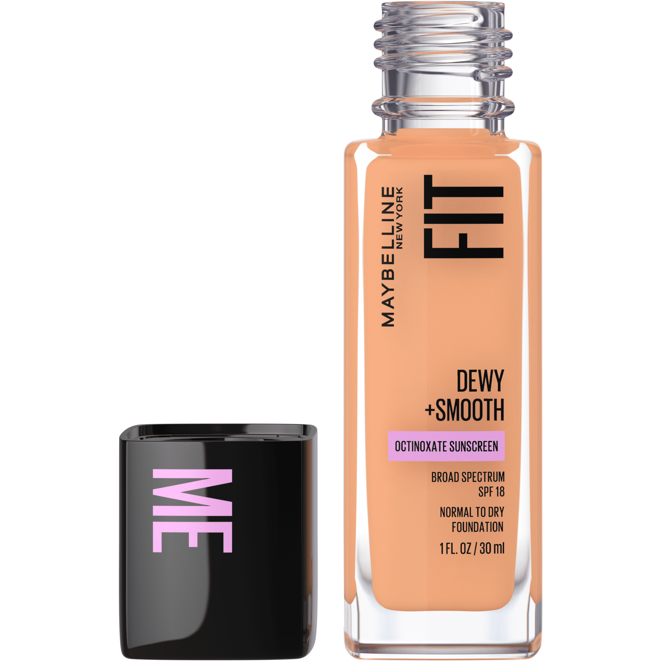 Maybelline Fit Me Dewy and Smooth Liquid Foundation, SPF 18, 245 Classic Beige