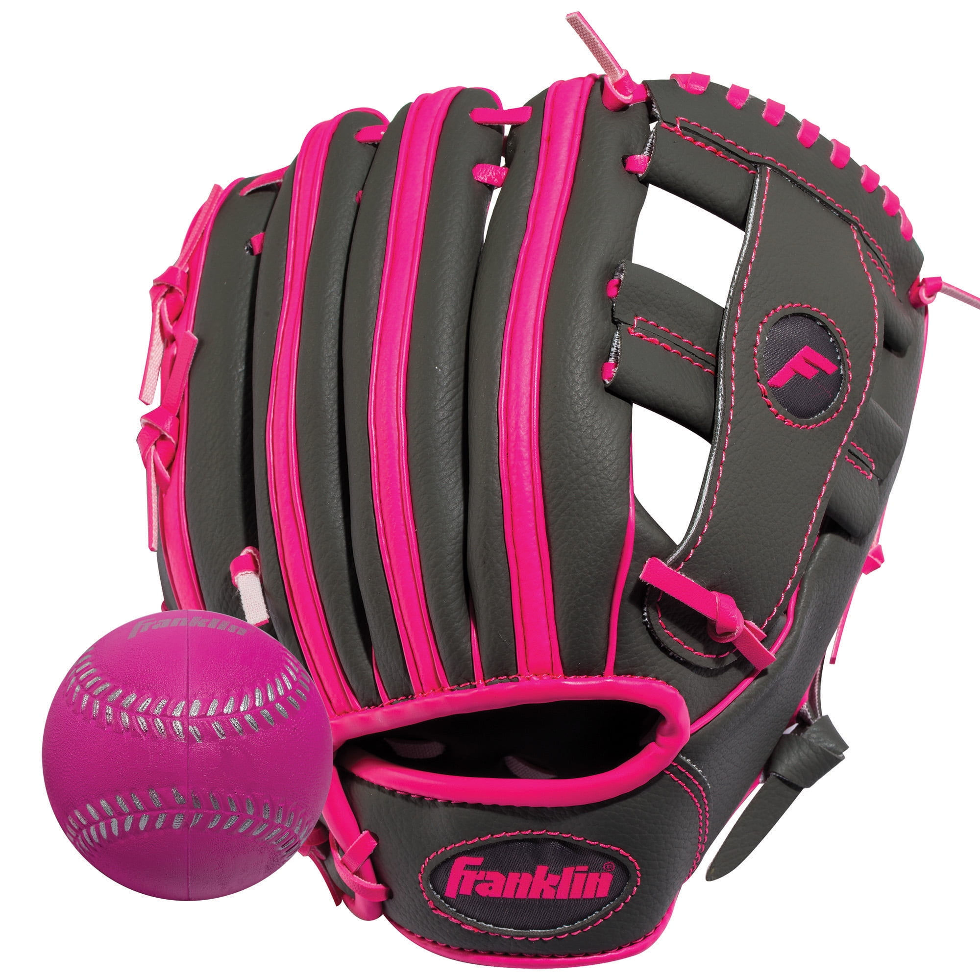 Franklin Sports 9.5 In. RTP Series T-Ball Glove, Right Hand Throw, Pink and
