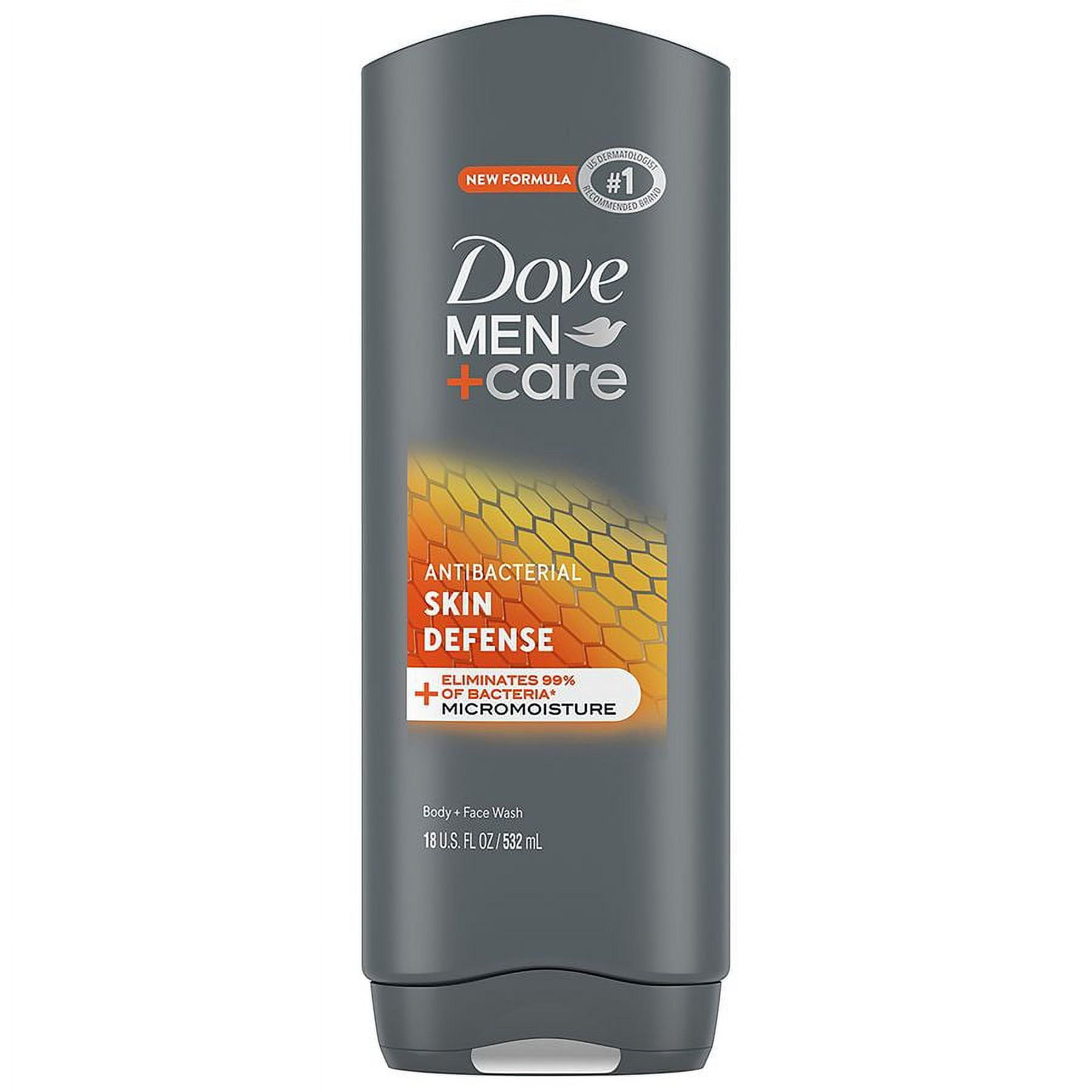 Dove Men+Care Skin Defense Body and Face Wash 18.0 fl oz Pack of 3