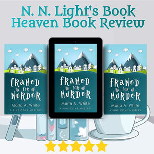 5+ stars for Framed for Murder by Marla A. White #cozymystery #mystery #bookreview #newrelease