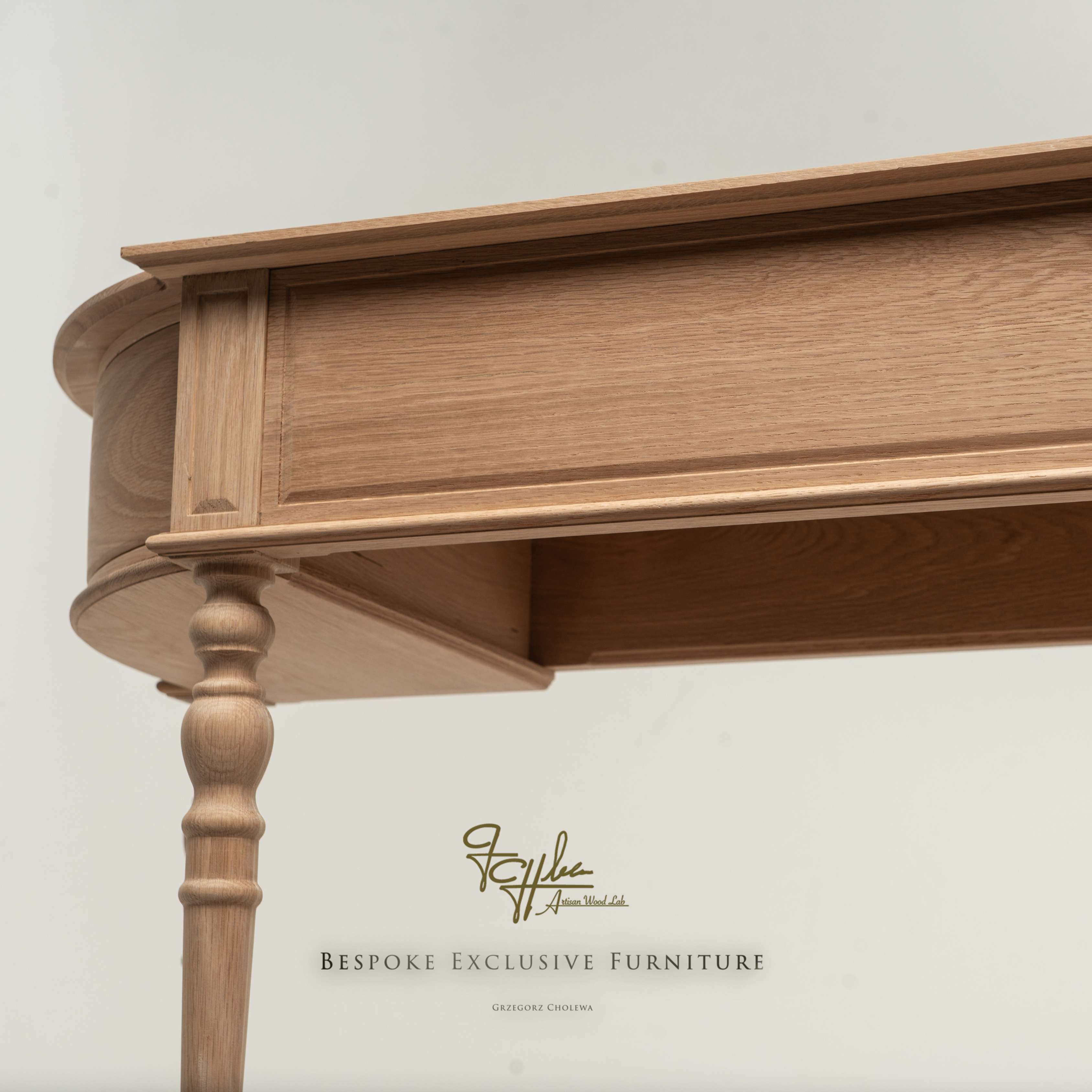 Solid Oak Vanity Unit