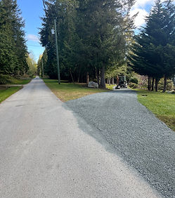 New driveway excavation Powell River