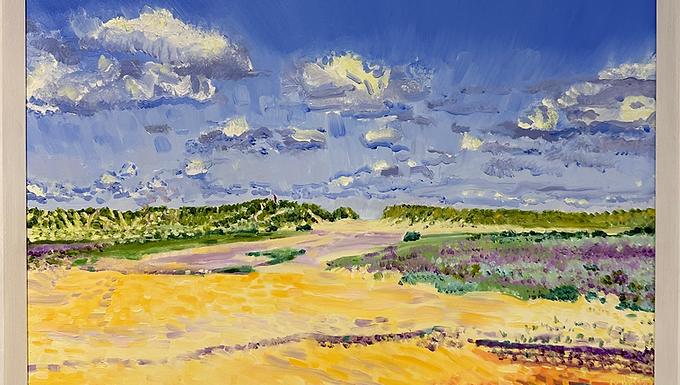 Sea Lavender, Holkham Dunes - 50 x 75cm
