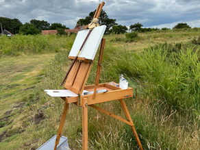 Getting ready for Paint Out Norfolk 2023