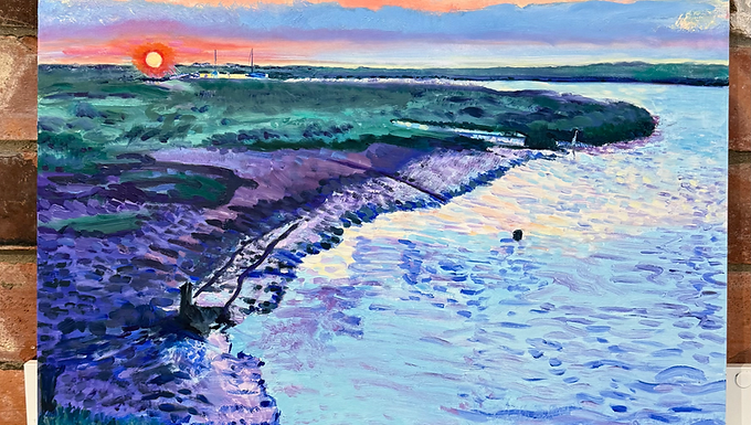 Sundowner Blakeney Quay - 16 x 20 inches