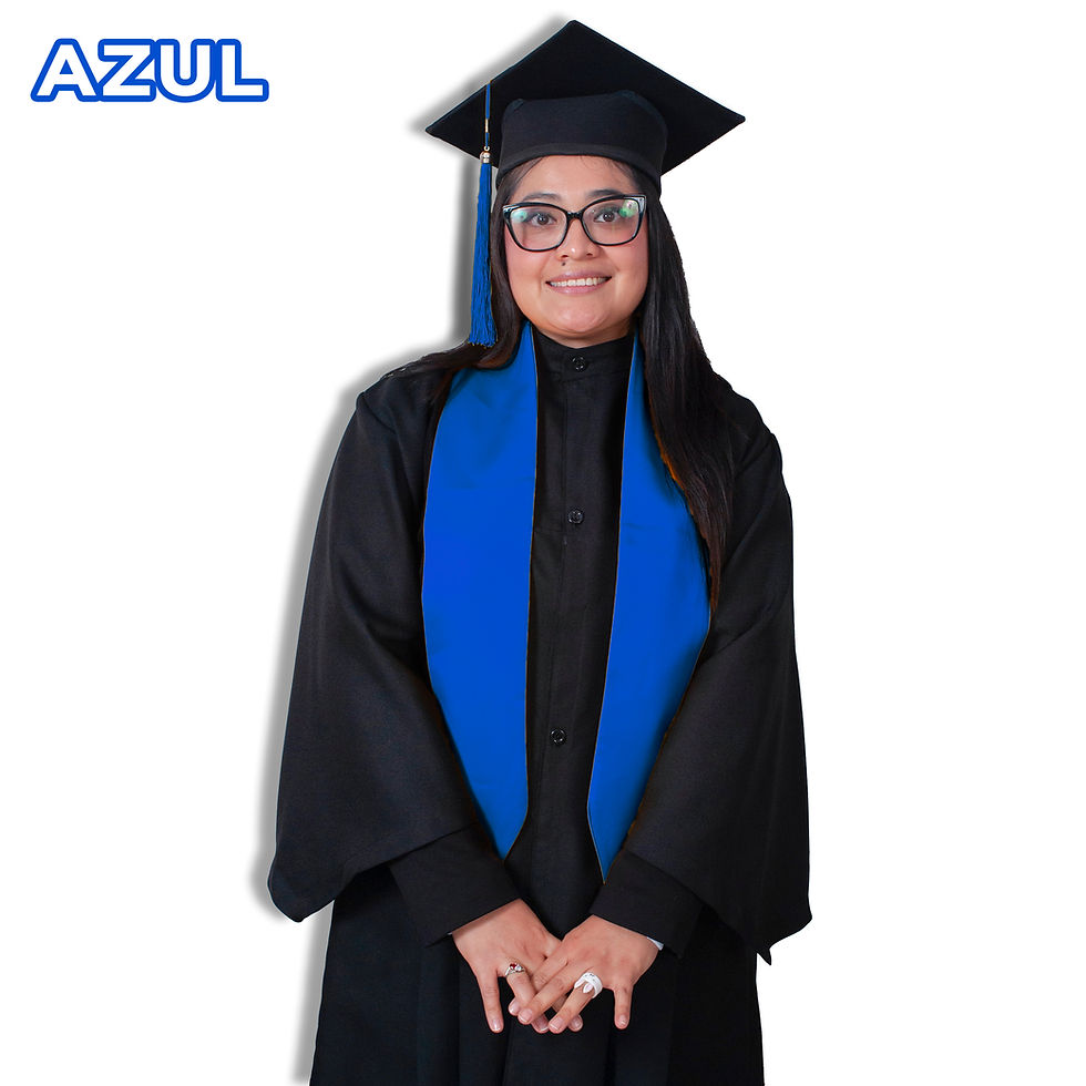 Estola y Borla Azul Rey