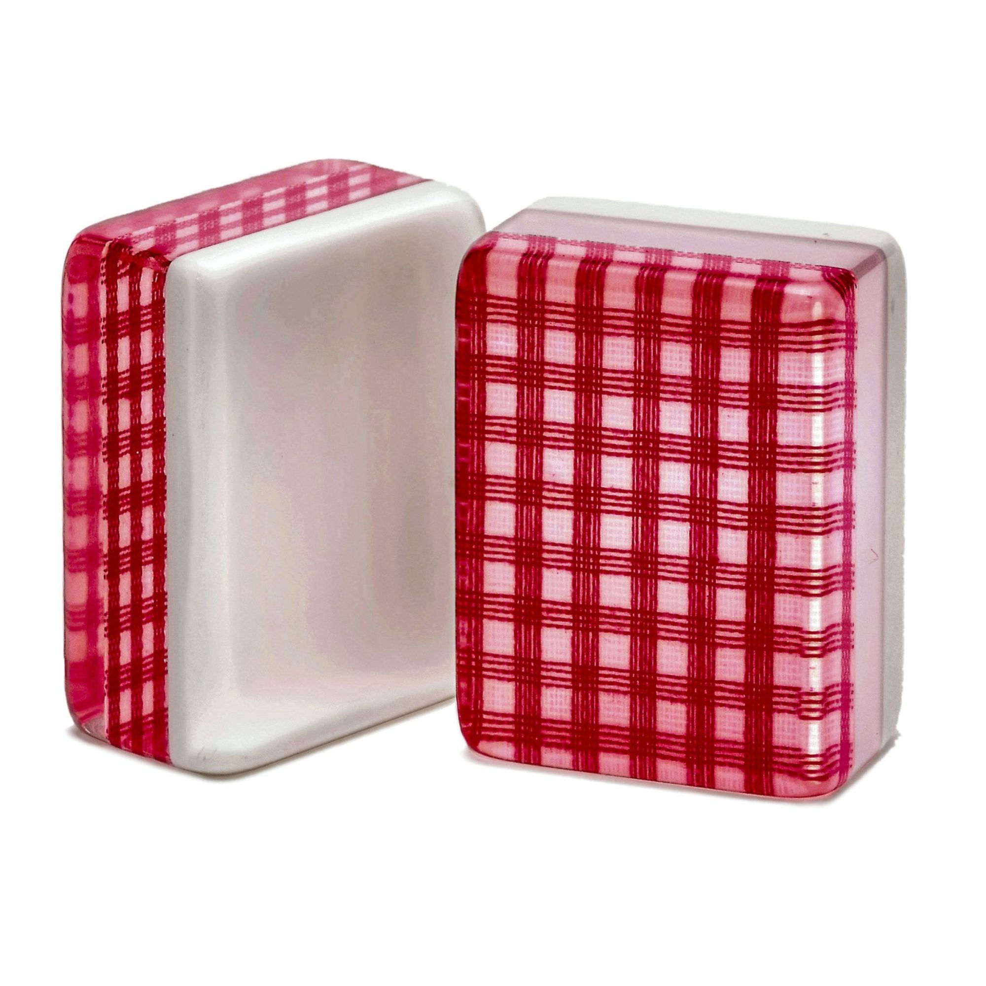 Red Checkered American Mah Jongg Tiles