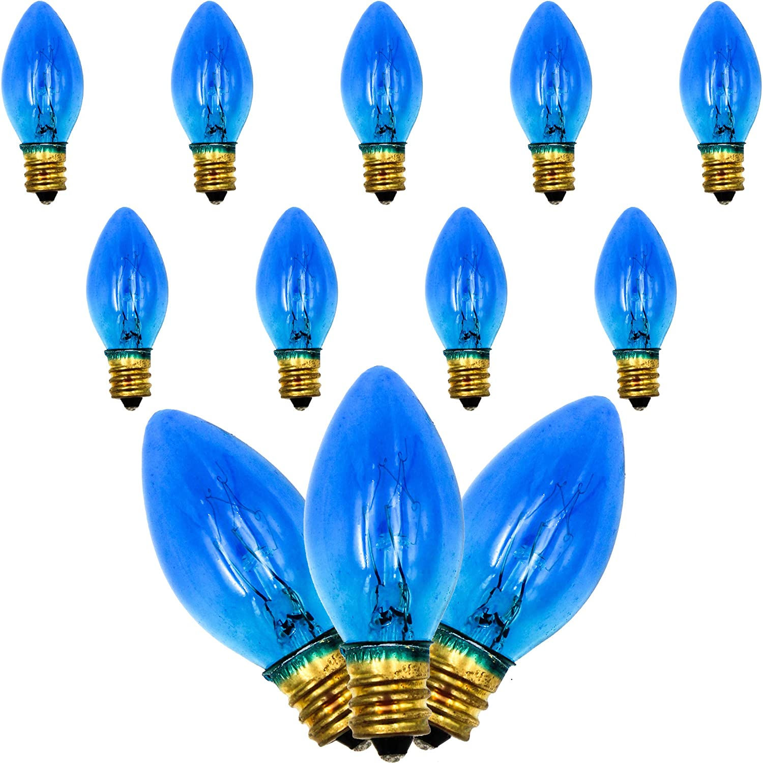 Hanukkah Bulbs Flashing Blue