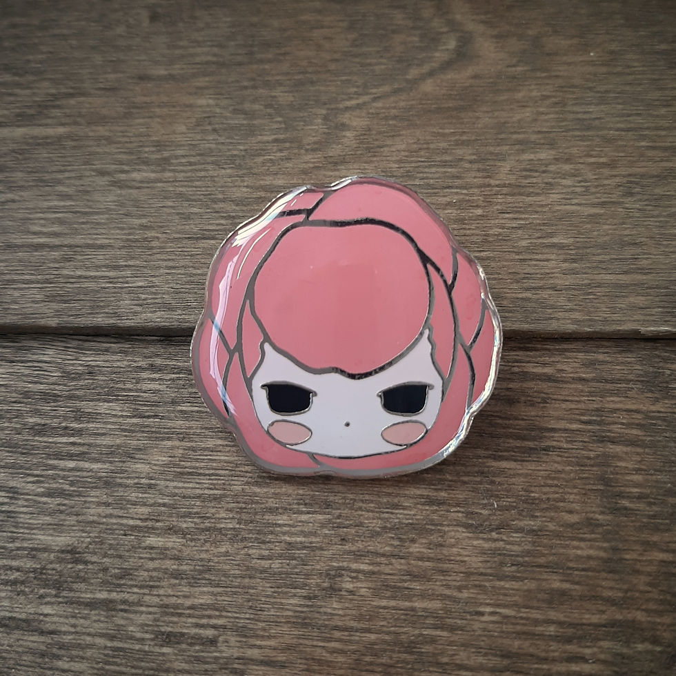 Thumbnail: Pink Rose Enamel Pin