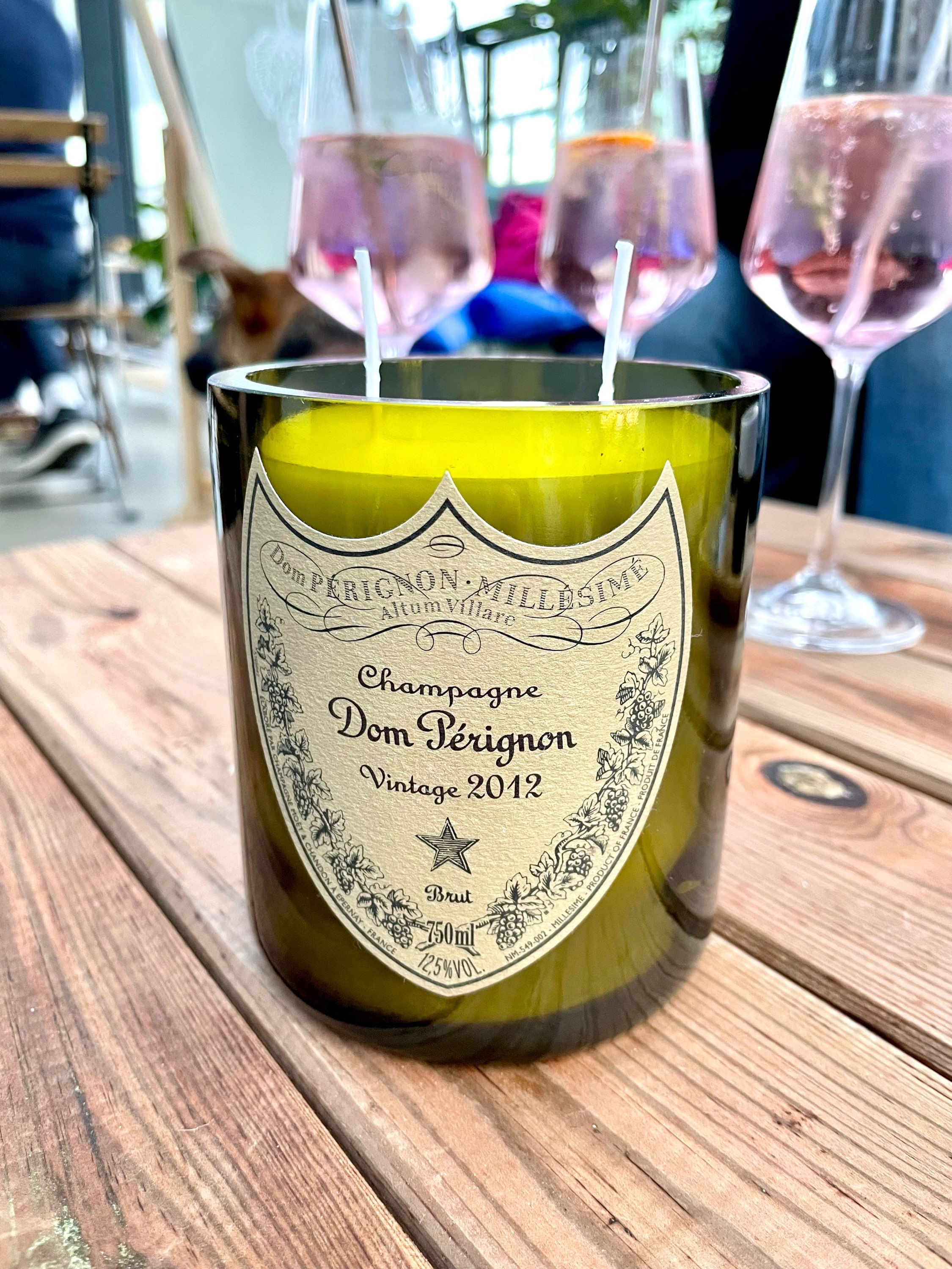 Champagne candles, 0,75l bottle