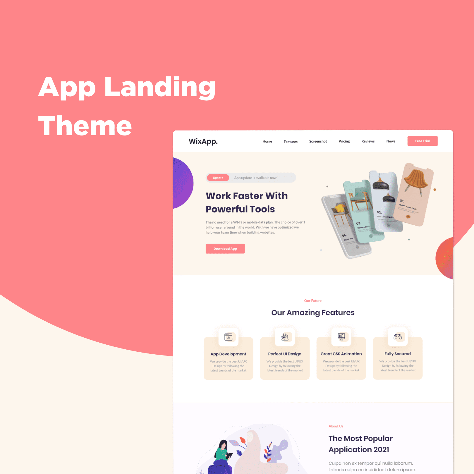 Landing Page Wixtheme