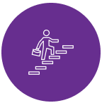 Person on stairs icon