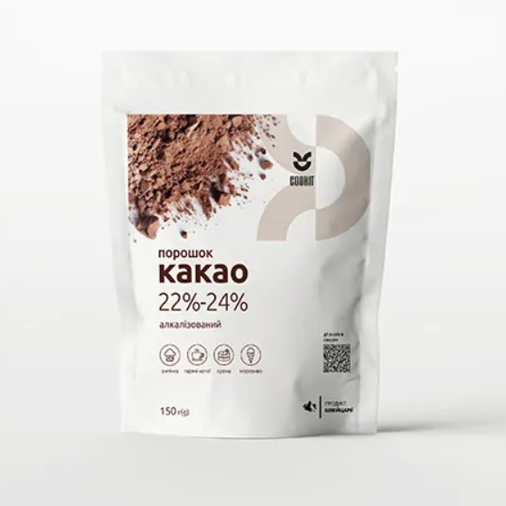 COOKIT 22-24% Какао-порошок алкалізований, 150 г