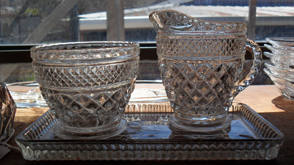 Glass Cup & Pitcher Set