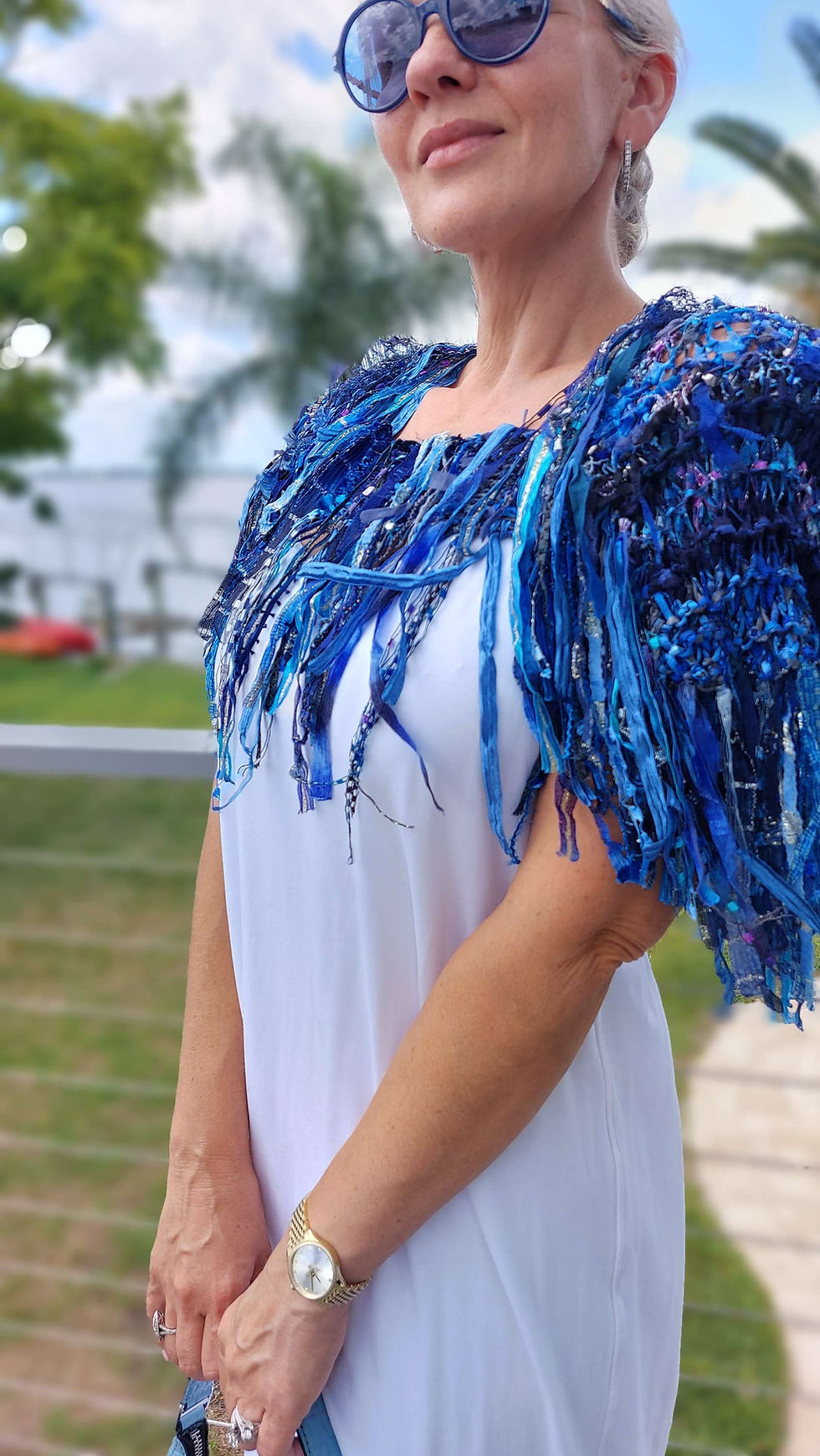 Thumbnail: Blue Oversized Scarf