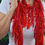 Thumbnail: Red Fringed Scarf
