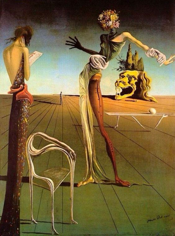 Salvador Dali - Woman with Head of Roses 1935