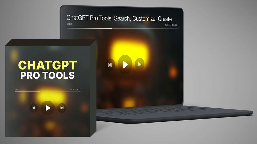 Tablet showing the ChatGPT Search plugin page on a pedestal display.