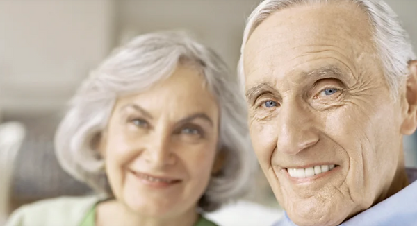 elderly couple receiving respite care