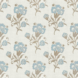 small single floral pattern block print inspired 
