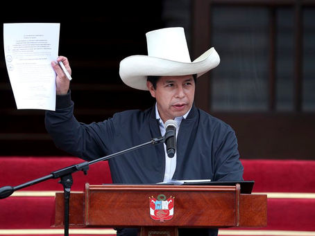 PEDIDO DE VACANCIA PARA EL PRESIDENTE PEDRO CASTILLO