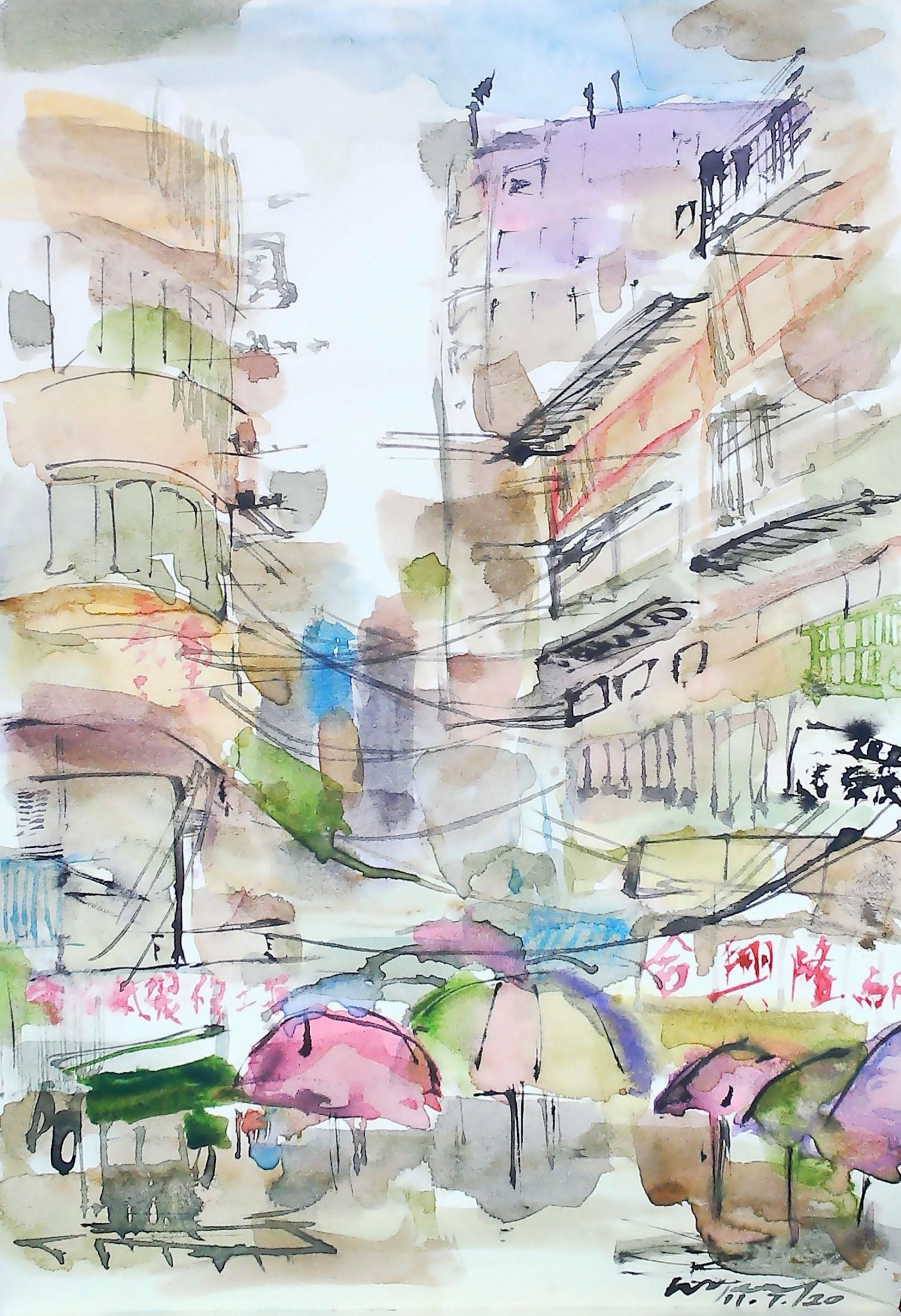 旺角上海街 Shanghai Street , MongKok, Hong Kong | Original Artwork