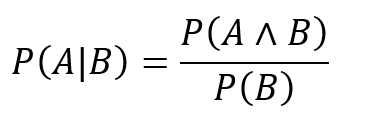Conditional probability: