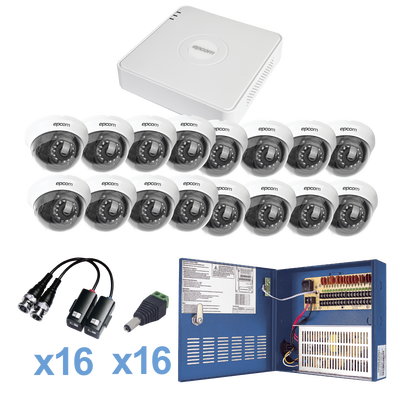 KITHD 720P / Incluye DVR 16ch / 16 c�maras domo 2.8mm
