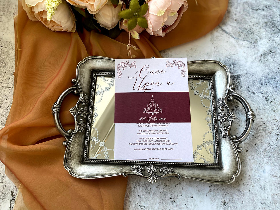 Thumbnail: Once upon a time whimsical invitation