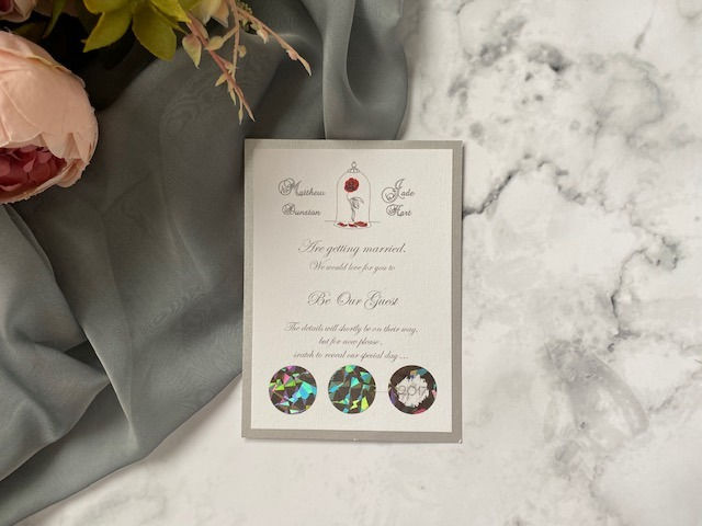 Thumbnail: Be Our Guest Scratch Card - Save the date