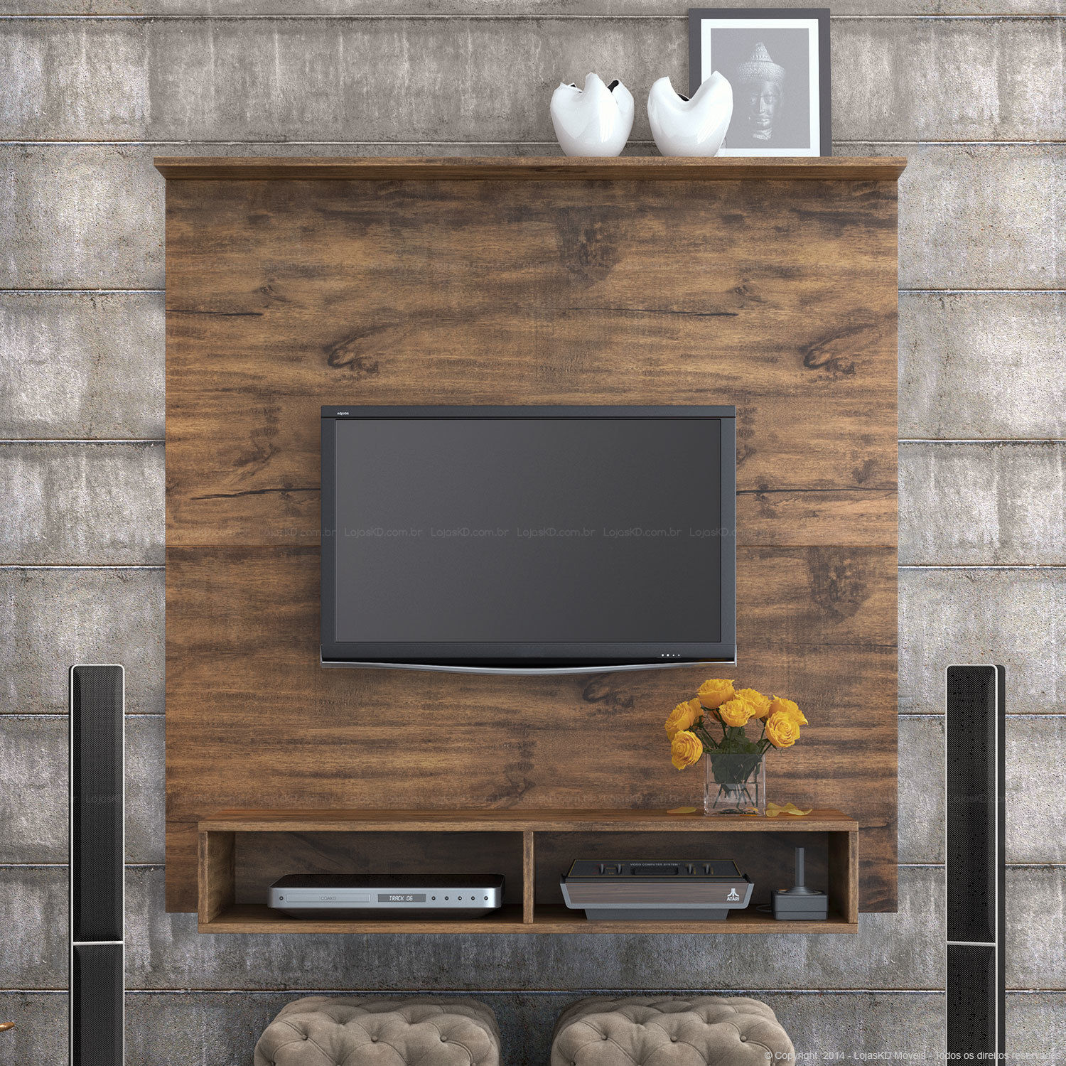 Painel para TV (120x122x40) 62''