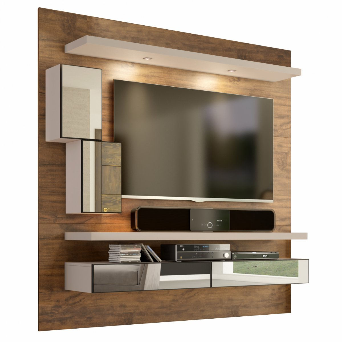 Painel para TV (180x180x40) 68'' Com Espelho