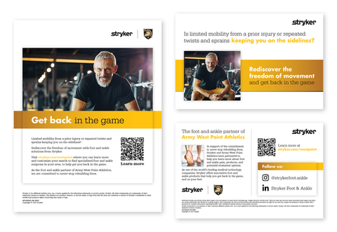 Stryker/West Point Partnership Campaign Cover Tip and Postcard