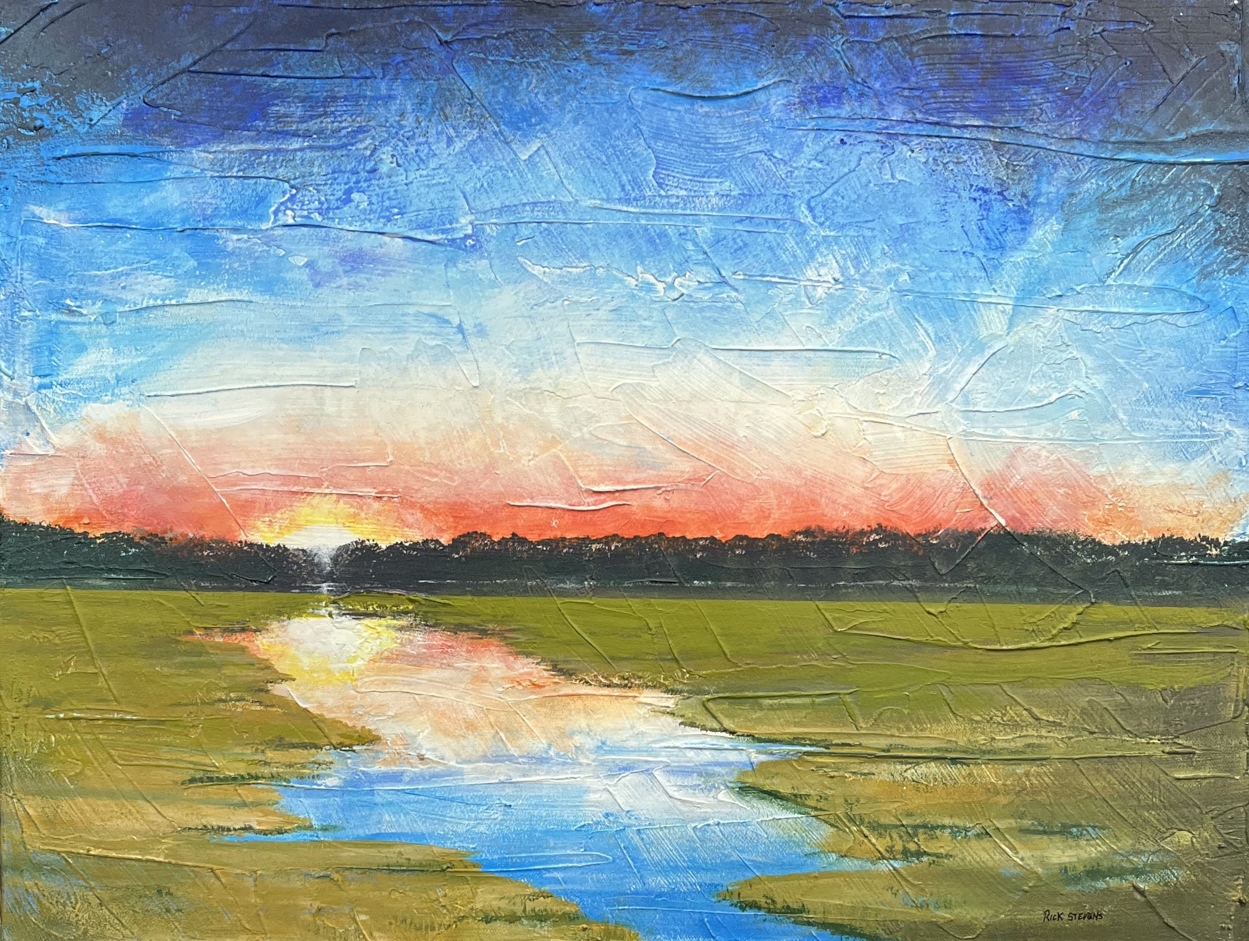 Rick Stevens, "A Marsh Sunset"