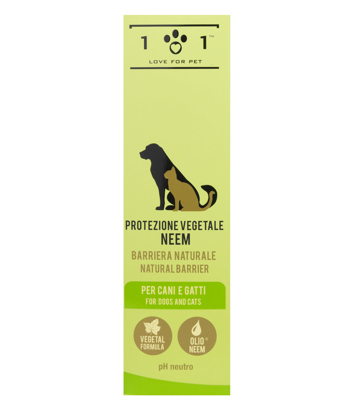 LINEA 101 Spray naturale all'olio di Neem per cani e gatti