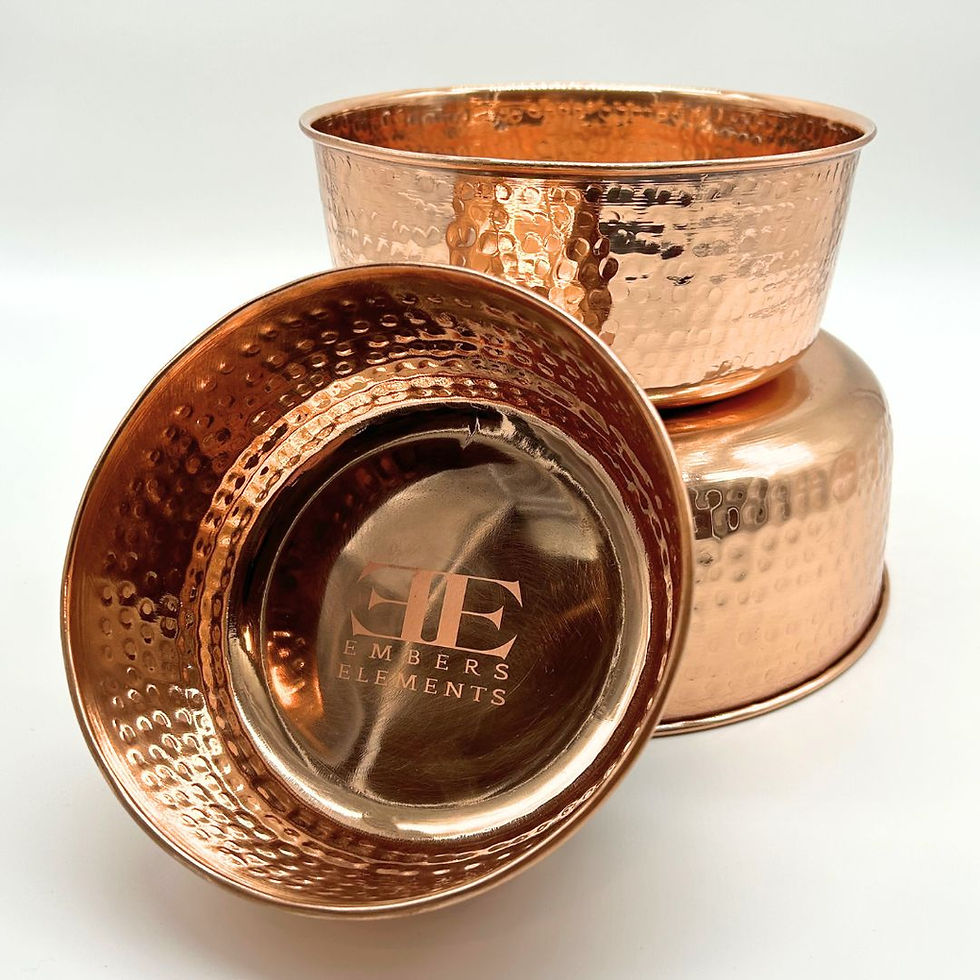 Miniatura: EMBERSELEMENTS Ciotola per l'acqua in rame puro