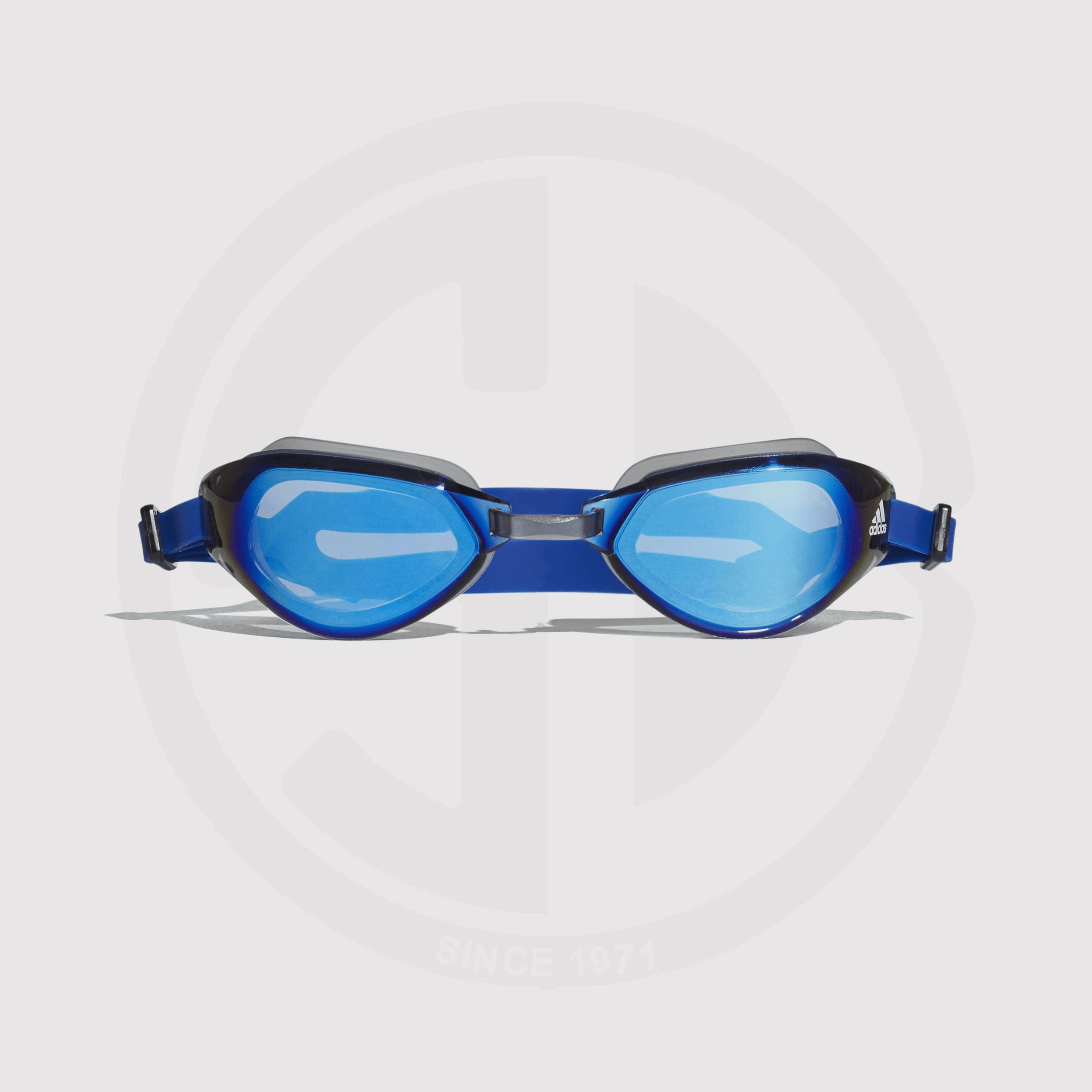 Adidas Persistar fitness swimming goggles, blue smoke lens