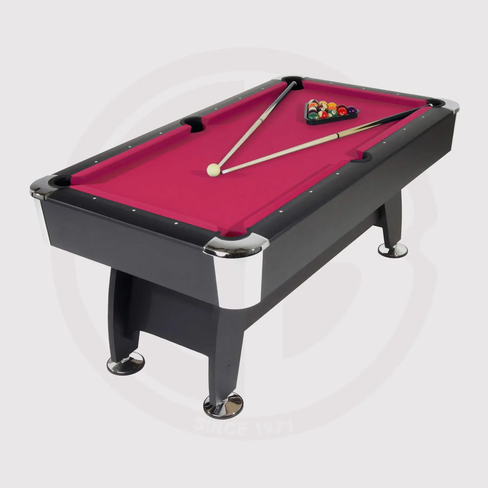 Strikeworth Pro-American Deluxe 6ft pool table, Red