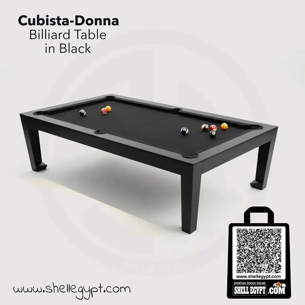 Cubista-Donna 7ft Black Billiard / Pool Table