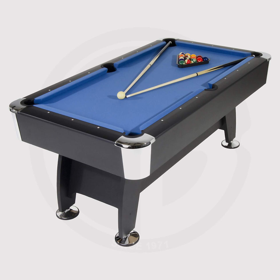 طاولة بلياردو Strikeworth Pro-American Deluxe 6 قدم - قماش زرقاء