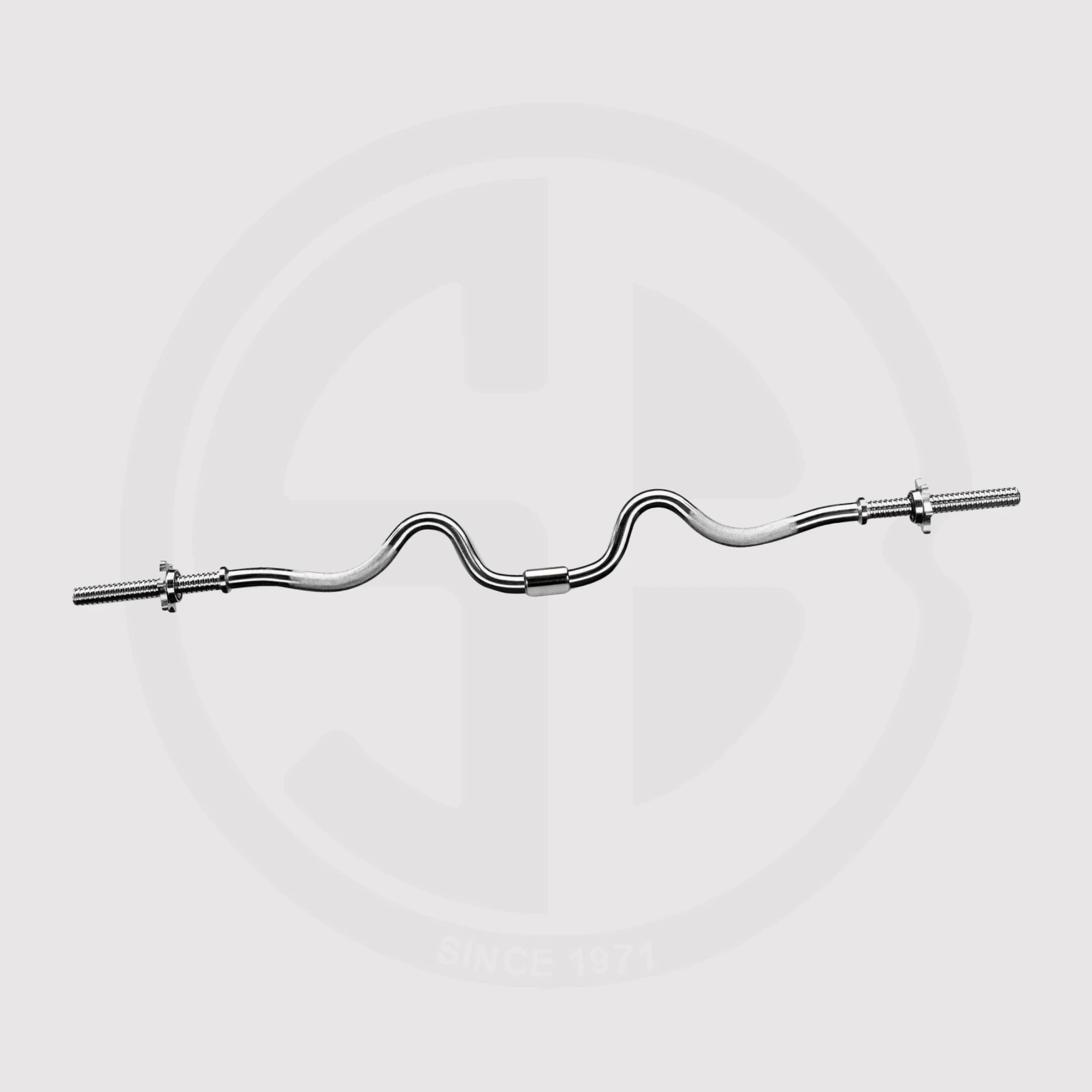 Standard Chrome Super Curl Bar - Marcy Apex 2-Piece