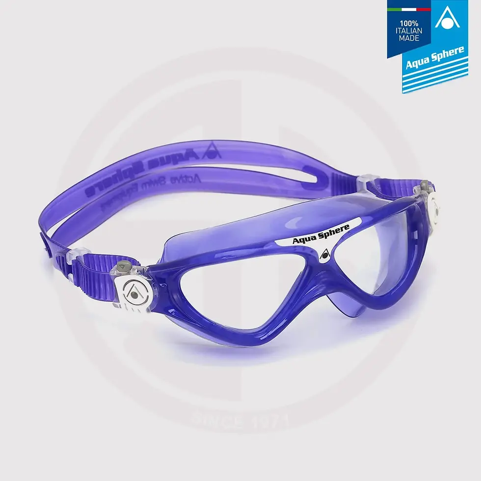 Thumbnail: Aqua Sphere Vista JR junior swimming goggles, Clear Lens - Violet
