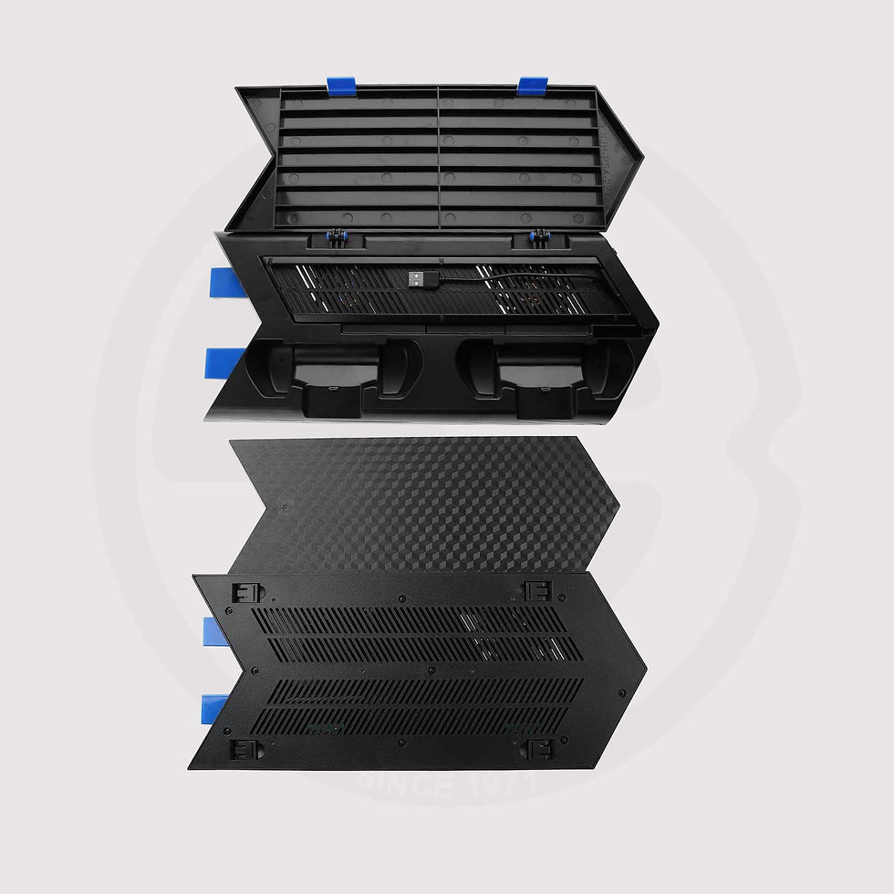 الصورة المصغرة: Kootek Vertical Stand مروحة تبريد بمحطة شحن مزدوجة لوحدة التحكم النحيفة PS4