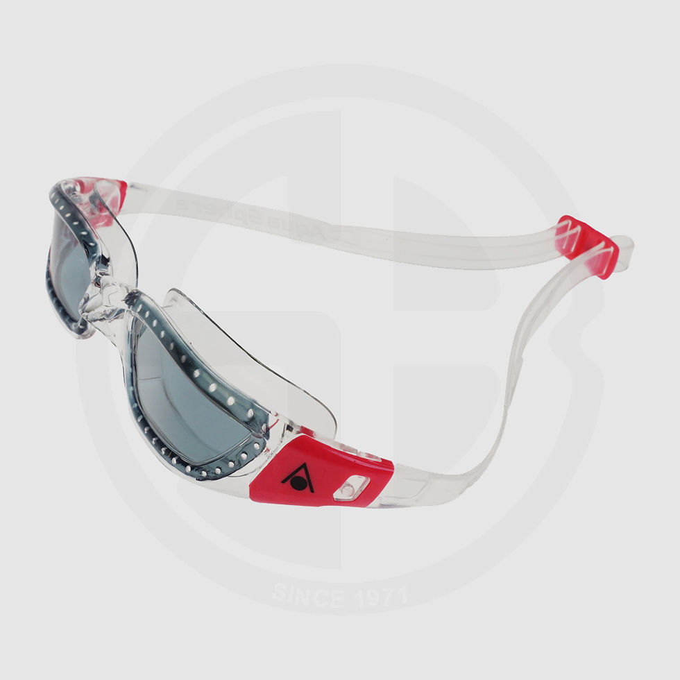 الصورة المصغرة: نظارات السباحة Aqua Sphere KAMELEON النسائية المناسبة للسباحة - عدسة داكنة / إطار أبيض/وردي